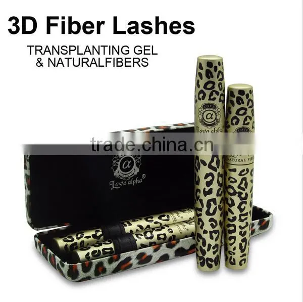 Love Alpha 3D Fiber Waterproof Mascara Length Curling and Volume Love Alpha Mascara Leopard Print photo-2