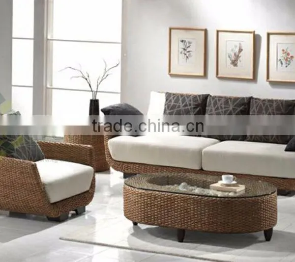 Water Hyacinth Furniture - Wicker Living Room Sofa