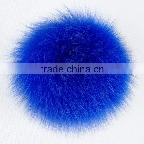 Fashion Design Factory Wholesale Fox Fur Pompoms Keychain Lovely Keychain With Fur Pompoms KZ151001 Quality Choice photo-3