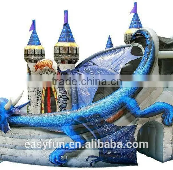 High Quality With Cheap Price 6M*8M*6M Dragon Inflatable Bouncer With Slide,inflatable Castle, Bounce House photo-4