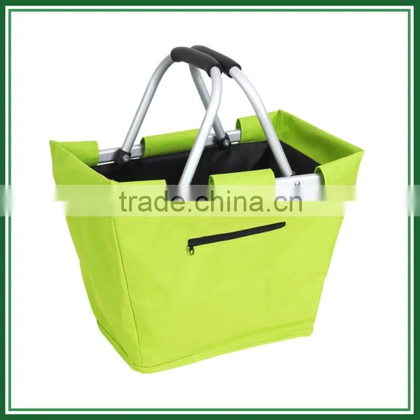 Used Double Hand Folding Shopping Basket photo-6