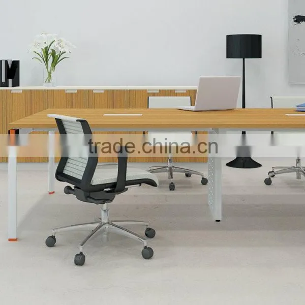 Modern Style Medium Size Conference Table With Metal Legs photo-4