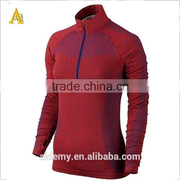 2016 New Design Clothing Funnel Collar Hoodies for Gym Wear and Yoga Wear for Women photo-3