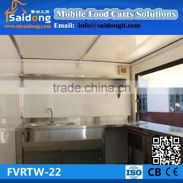 2016 New Style Food Vans /Food Truck /Mobile Car Wash Cart photo-6