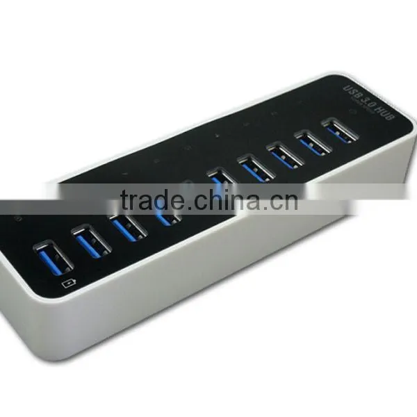 High Speed 10 Port USB 3.0 HUB With Power Adapter For Laptop photo-4