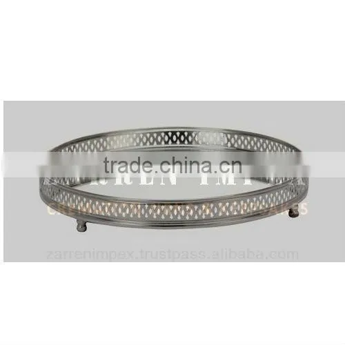 Brass Mirror Tray 14"