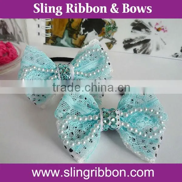 Pearl Red Cotton Satin Ribbon Bow Tie photo-2