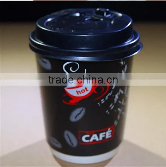 China Hot Selling Cafe Dedicated Double Wall Paper Cup With Lid photo-2