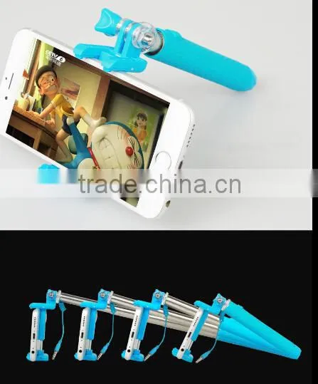Mini Extendable Folding Wired Shutter / Monopod Stick for Phone / Folding Handheld Shutter photo-5