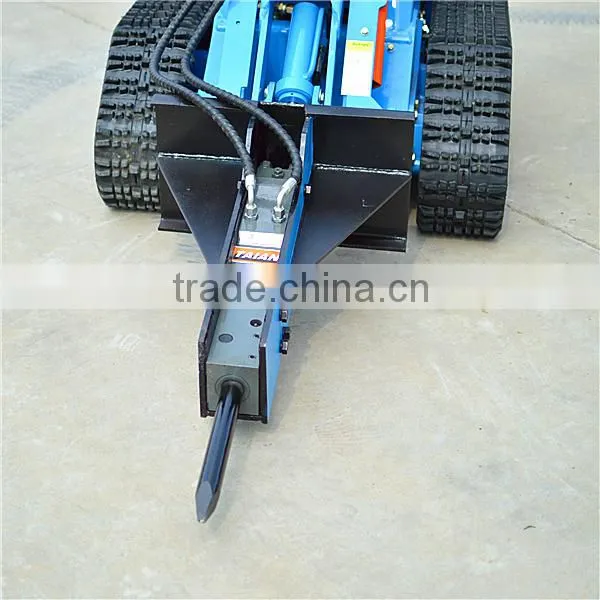 Skid Steer Loader With Hydraulic Breaker Hammar photo-3