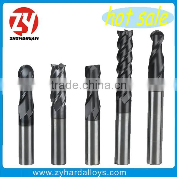 Long Shank Soild Cemented Carbide Ball Nose End Mill Cutter photo-2