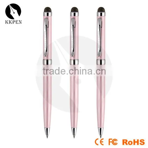 KKPEN Slim 2 In 1 Metal Stylus Touch Pen Multi-color Cheap Promotional Metal Ballpoint Pens photo-2