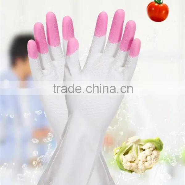 Explosions Waterproof Single Leather Hot Washing Laundry Chores of Daily Household LaTeX Rubber Gloves photo-3