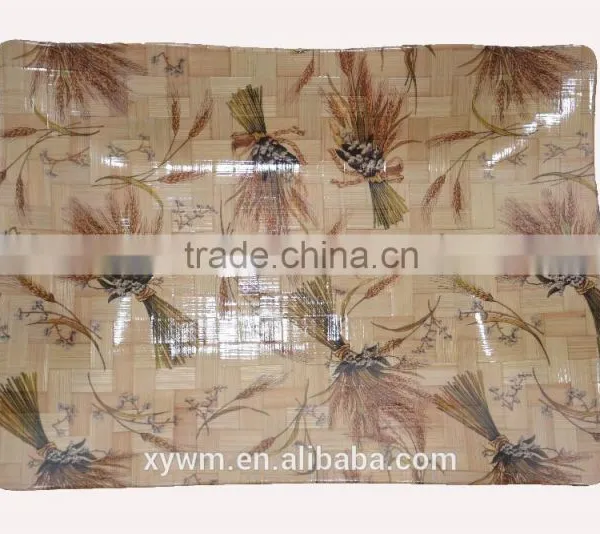 GiftTable Decorative Crystal Shine Bamboo Wave Woven Bowl Plate Tray photo-3