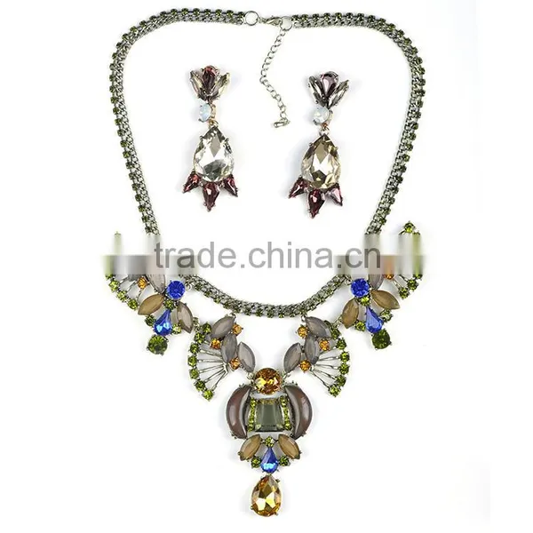 Hot Alloy Necklace Earring Jewelry Set photo-4