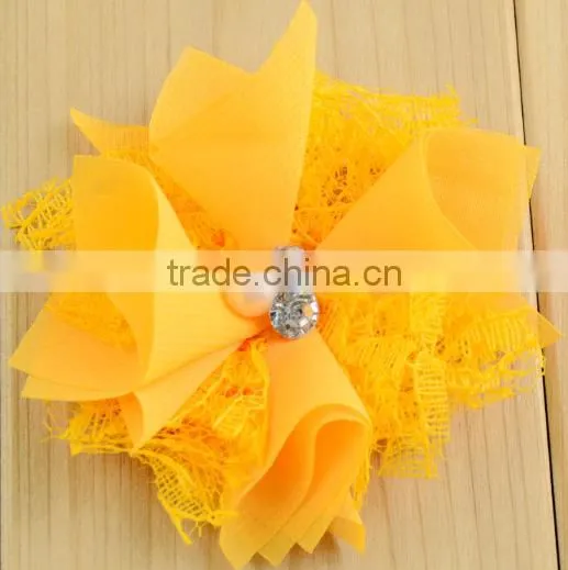 Fashion Design Exquisite Handmade Polyester Tulle Lace Flower photo-3