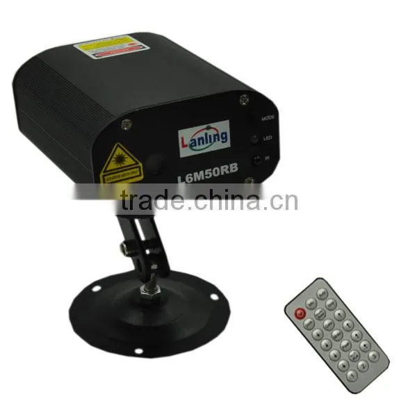 Lanling 200mW RB 8Gobos Mini RB Twinkling Laser Light photo-6