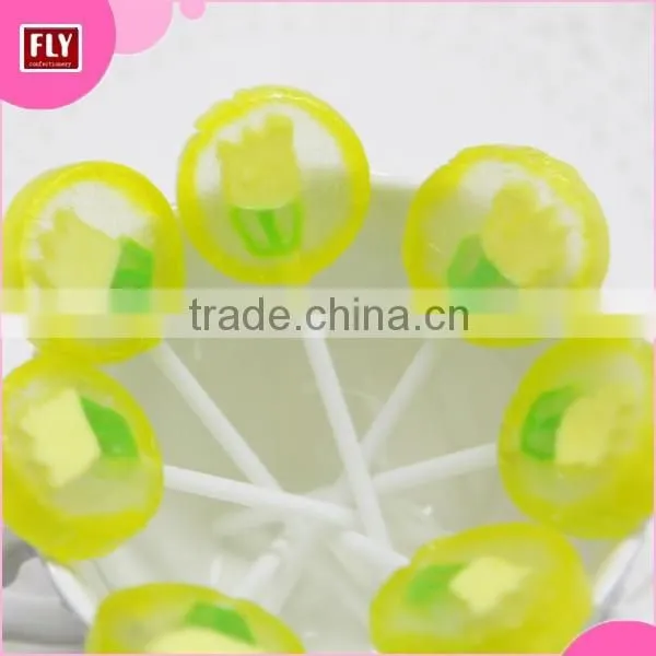 Wholesale Flat Lollipops , Flwoer Pattern Sweet Hard Handmade Candy photo-2