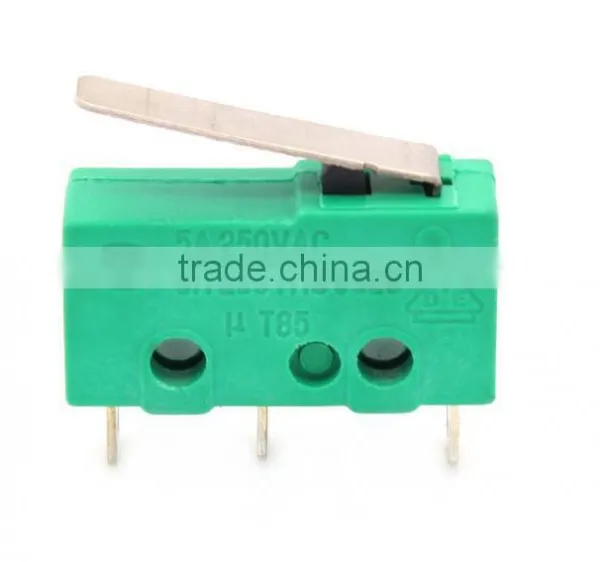 KW4-3Z-3 Short Hinge Roller Lever Arm SPDT Momentary Micro Limit Switch 15A 250V AC For 3D Printer Reprap