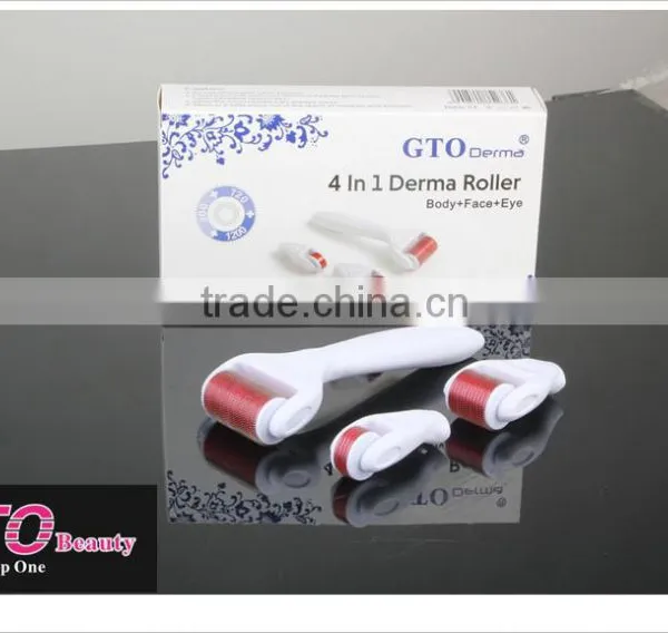 2015 Newest Factory Big Sale 300/720/1200 Pins Microneedle Roller 4 in 1 Derma Roller photo-4
