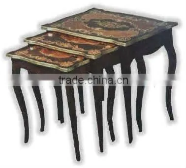 Antique French Nest of Three Tables photo-3