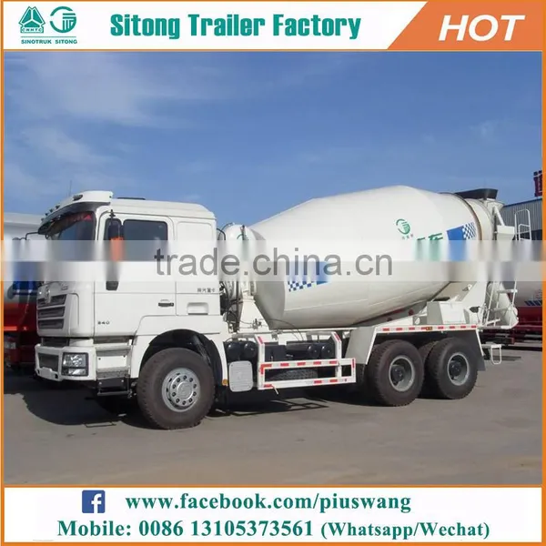 China Sitong Tri-axle Type Self Load Concrete Mixer Truck for Sale photo-2