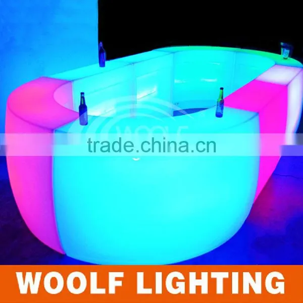 Rechargeable High Quality All Shapes and Sizes Lighted Up Modern LED Bar Table photo-2