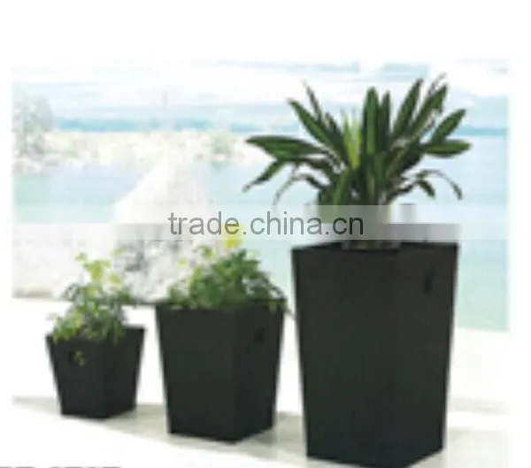 3-Piece Woven Planter Garden Furniture Flowerpot photo-2