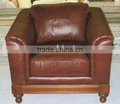 High Quality Genuine Leather Sofa, Comfortable One Seat Sofa, Good Looking Chesterfield Sofa B48052