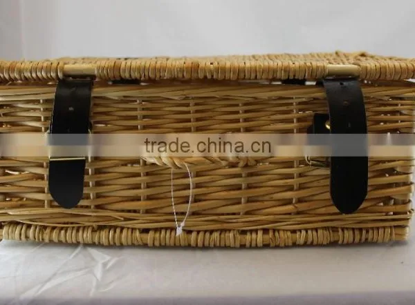 Handmade Wicker Gift Hamper Basket With Lid Wicker Gift Hamper photo-2