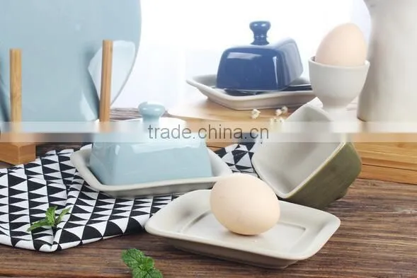 9'' Cearamic Butter Plate Personalized Ceramic Plates Ceramic Microwave Dish Plate photo-4
