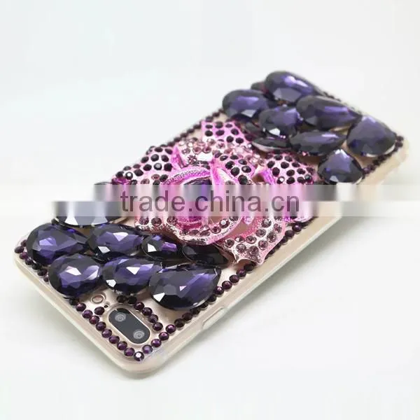 PC +TPU Phone Case Diamond Sticker Phone Hull Protective Back Cover for Iphone 7 7plus photo-4