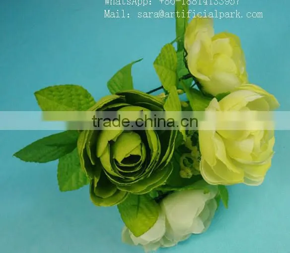 SJ10111104 Artificial Camellia Silk Flower photo-3