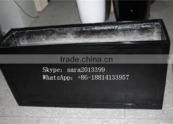 Fiberglass Planter Outdoor Big Rectangular Planter Flower Pot