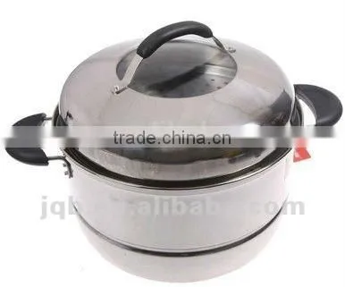 Stainnless Steel 18/8 Steamer Pot With Mirror Polish & Two-double Layer photo-6