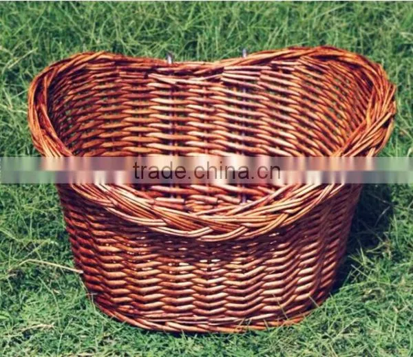Wholesale Vintage Removable Wicker Bicycle Front Basket photo-2