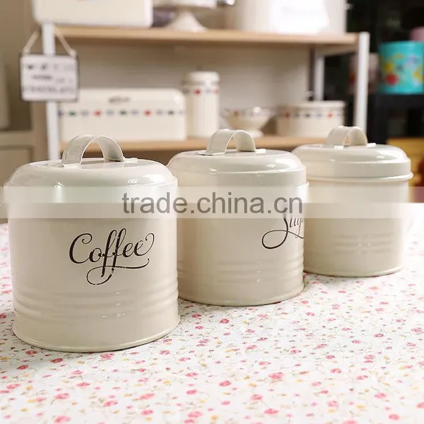 Hot Sale Airtight Colorful Metal Kitchen Tea Coffee Sugar Canister photo-2