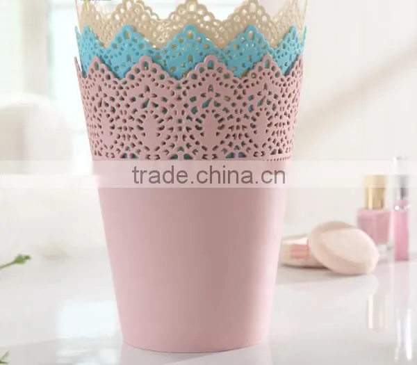 NEW Plastic Lacework Storage Basket for Bedroom photo-5