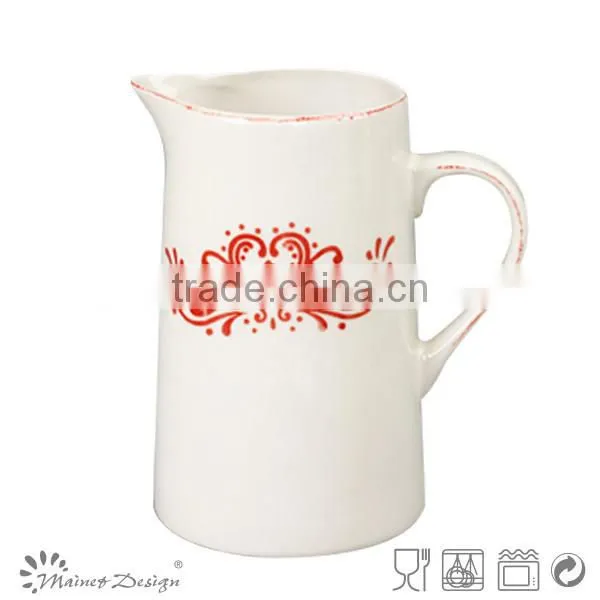 2016 New Product Embossed Deluxe Ceramic Fruit Pitcher With Ice Cube photo-4