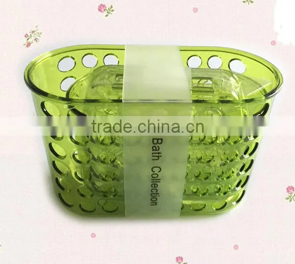 Plastic Shelf Suction Storage Holder Shelf Bracket Wall Bathroom Shelf photo-3