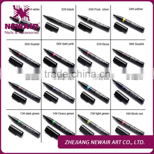 16 Colors Nail Art Pen for 3D Art DIY Decoration Nail Beauty Tools photo-2
