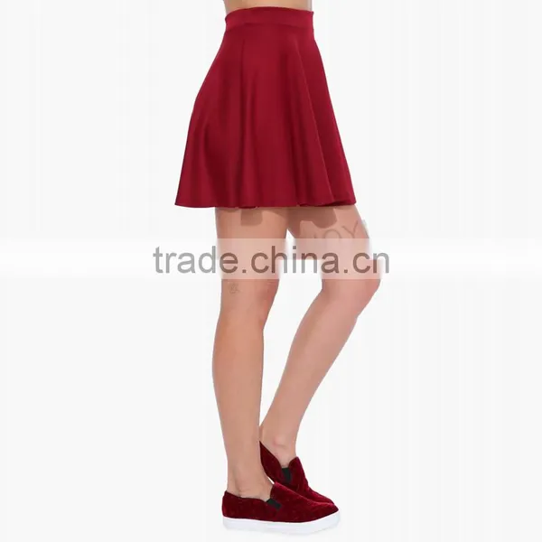 MGOO Stock Wholesale Price Women Pink Summer Pleated Skirts For Women Plain High Waist Skirts 15144C008 photo-6