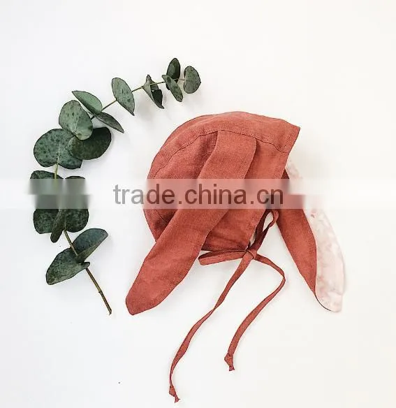 New Arrivals Cute Girl Special Birthday Gifts Rabbit Bonnets Good Quality Baby Bonnet photo-3
