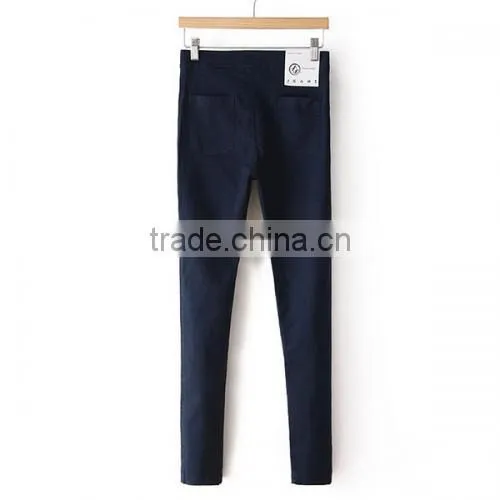 High Waist Women Latest Design Jeans Pants for Girl Skinny Denim New Fashion Jeans Pants photo-2