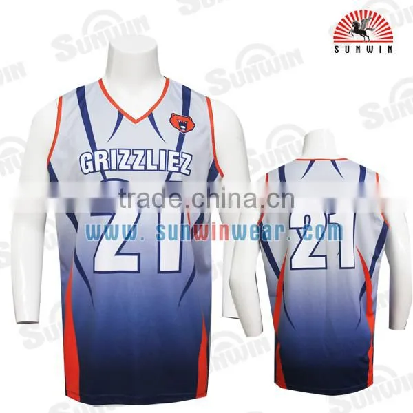 2016 Custom Reversible Basket Clothing Full Sublimation Basketball Uniforms Quick Dry Basketball Jerseys photo-4