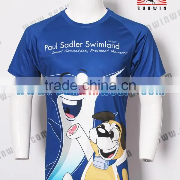 2017 Newest Polyester Fitted Pattern Good Quality T-shirt photo-3