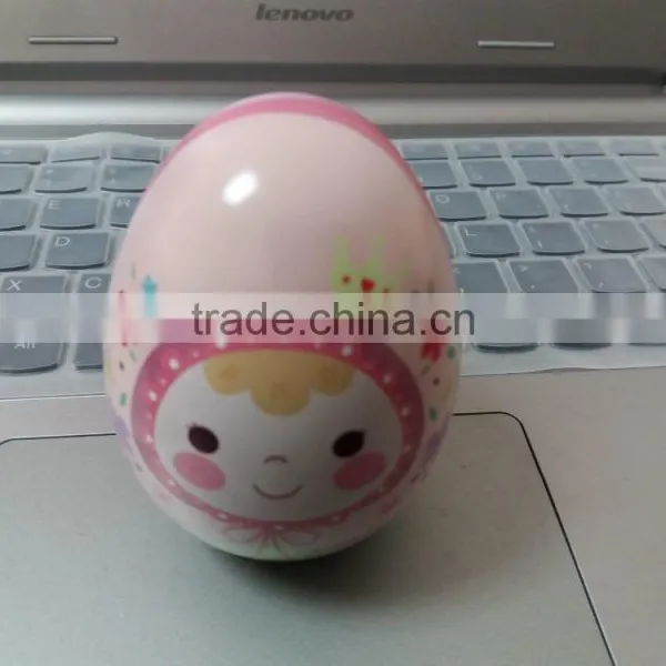 Canning factory supply egg-shaped cans resurrection egg cans tinplate iron-shaped cans exquisite gift shaped TIN box