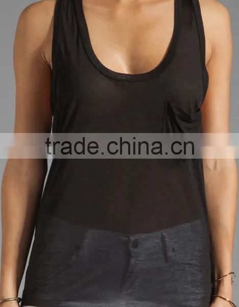 Viscose Pocket Racer Tank photo-3