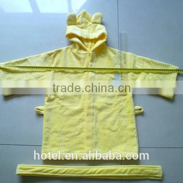100% Cotton Colored Velour Kids Bathrobe photo-2