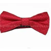 Mens Red Wedding Bow Tie